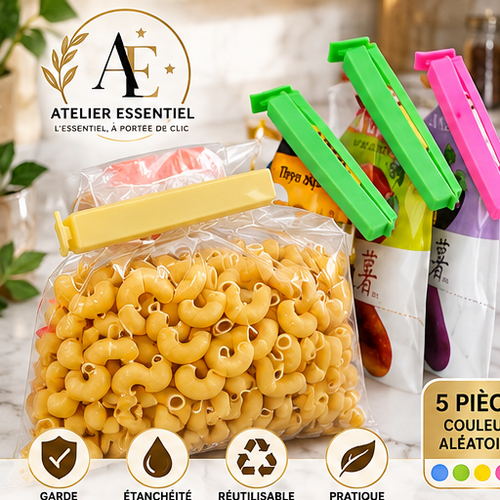 5 pièces Portable cuisine stockage alimentaire Snack joint scellage sac Clips scellant pince en plastique outil cuisine accessoires alimentaire sac Clips