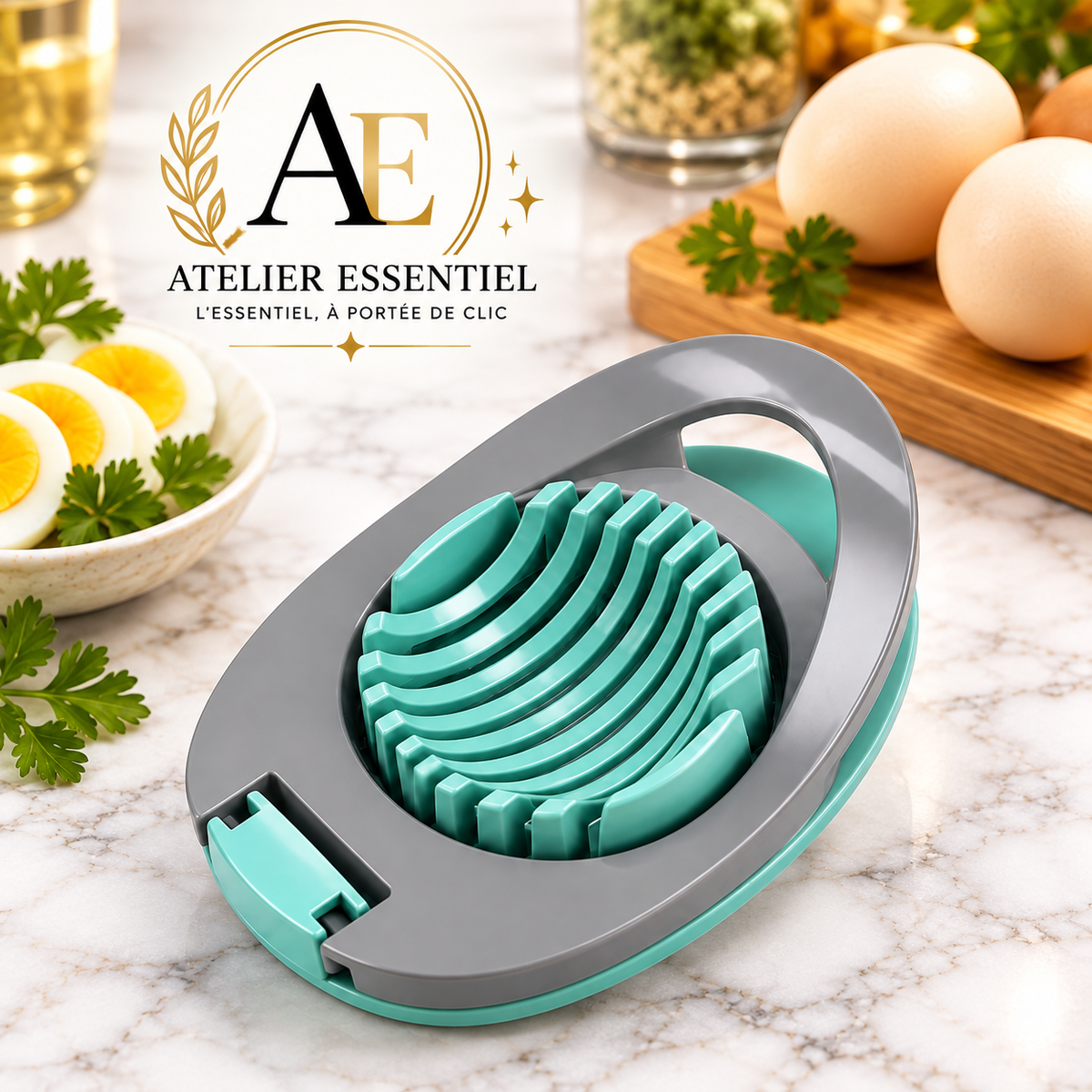 Trancheuse d'œufs en fil d'acier inoxydable, pour la maison, coupe-œufs durs, trancheur de fruits, Gadgets curieux de cuisine, outils de petit déjeuner
