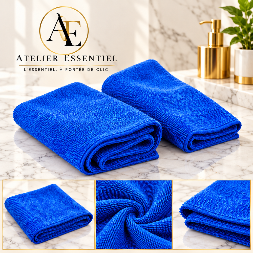 Serviettes en microfibre pour lavage de voiture, tissu de séchage, chiffons de nettoyage ménager, chiffon de polissage pour détails automobiles, outils de nettoyage de la maison, 1 à 20 pièces