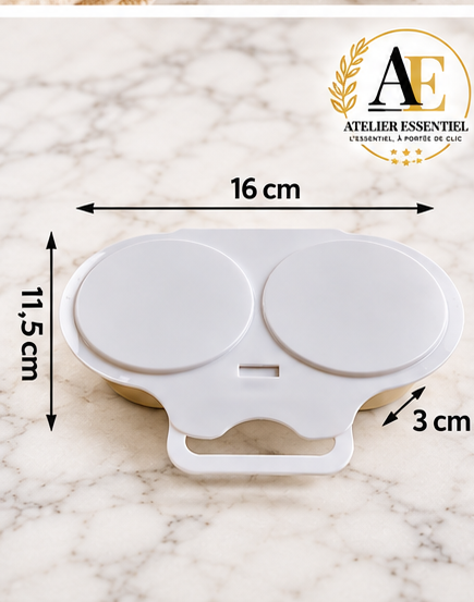 Moule à œufs de forme ronde pour four à micro-ondes, ustensile de cuisson à la vapeur
